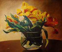 Flowers - Tulips - Oil On Canvas